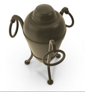 Urna Decorativa de Metal, Recipiente para Aceite de Oliva, Dispensador Colgante, Recipiente Rústico para Servir en la Cocina - Product Image 2