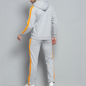 New Design Custom Logo Cotton Full Zip Tracksuit Hoodie Jogger Two Piece Jogging <b>Sweat</b> <b>Suit</b> for Men Casual Sportswear - Product Image 2