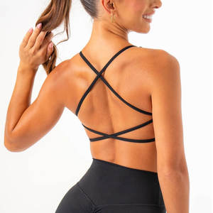 Soutien-gorge de sport pour femme à maintien élevé, uni, tendance, de qualité supérieure, pour la course à pied, en promotion - Product Image 2