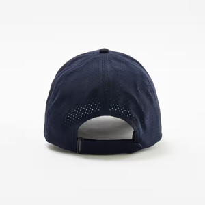 Gorra de Béisbol Unisex de 6 Paneles, Color Sólido, Estilo Casual para Adultos, Uso en las Cuatro Estaciones, Estilo Ajustado, Tela de Sarga Azul Oscuro - Product Image 3