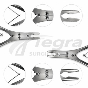 2-Piece Ruskin Bone Rongeur Set, 7.5-Inch Straight and Curved, 5 mm <b>Bite</b> Double-Action Orthopedic Surgical Instruments CE ISO - Product Image 3