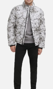 Veste d'hiver matelassée personnalisée en gros, imperméable, respirante, à séchage rapide, col montant, fermeture éclair, en nylon/coton tissé pour homme - Product Image 6