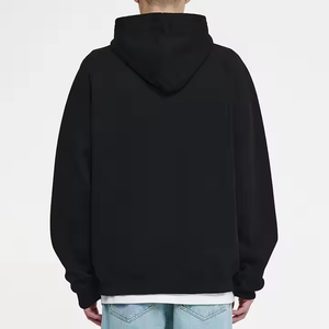 Custom Embroidered logo Heavyweight Casual Men's Blank Zipper Hoodie 100% Cotton Loose Plain <b>Jumper</b> Quarter Zipper Hoodie - Product Image 3