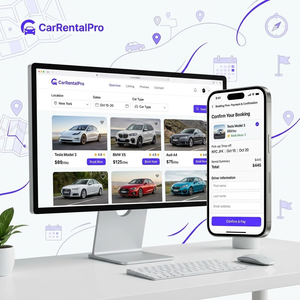 Aplicación móvil para reserva de alquiler de coches bajo demanda y reserva de flotas, y software de reserva de vehículos - Product Image 2