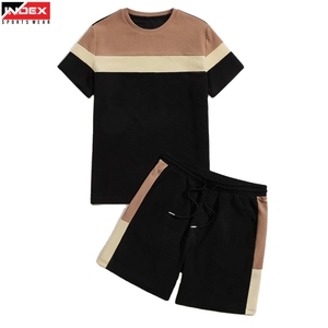 Paquete Económico de Camiseta y Pantalones Cortos Deportivos para Hombre, Ropa Deportiva para Gimnasio, Entrenamiento, Correr, Tela de Secado Rápido, Logotipo Personalizado, Venta al Por Mayor - Product Image 1