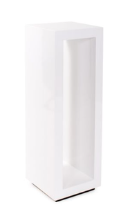 White <b>Console</b> <b>Table</b> Modern Side <b>Table</b> <b>Narrow</b> Display Cabinet Accent Storage <b>Table</b> for Living Room Entryway - Product Image 2