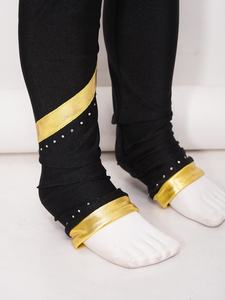 Conjunto de Top Corto y Pantalones Metálicos para Niñas de 6 a 16 Años, para Baile Latino, Jazz, Cha-Cha, Patinaje Artístico y Danza Lírica - Product Image 5