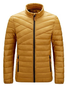Chaqueta Acolchada Impermeable para Hombre, Abrigo Cálido de Invierno con Cierre Frontal, Ropa Exterior Informal, Opciones de Tela Personalizadas para Venta al Por Mayor - Product Image 5