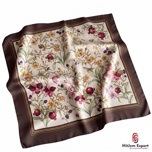 Pañuelo Cuadrado de Moda con Estampado Digital Personalizado, Tela Ligera, Accesorios Elegantes de Alta Calidad, Fabricante Mayorista OEM ODM - Product Image 5