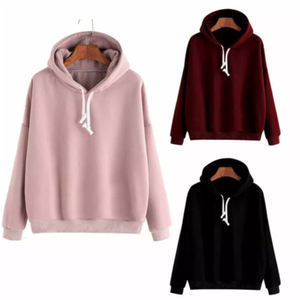OEM Design Streetwear <b>Ladies</b> Blank Plus Size Unisex Hooded Terry Hoodie Drop Shoulder Oversize Two-color Customized - Product Image 4