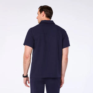 Nuevo Estilo de Uniforme Médico con Cierre de Cremallera, Conjunto de Blusa y Pantalones Deportivos Elásticos para Enfermeras, Venta al Por Mayor - Product Image 4