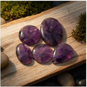 Cabujón de Amatista Natural en Forma de Estrella, Piedras Preciosas Sueltas Pulimentadas de Alta Calidad, Certificadas por CNAS, Tamaños Personalizados, Joyería GRV para Joyas - Product Image 3