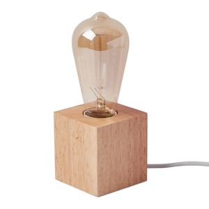Sheesham Wood Tapered Square Lamp Base Industrial Modern Design Wholesale - Product Image 2