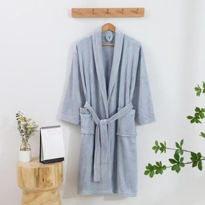 Cotton Waffle Style Bathrobe for Adult Couples Absorbent Hotel Home Wear Autumn and Winter Cotton Bathrobe Wholesale - Product Image 6