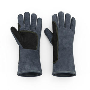 Gants de soudage en cuir avec doublure en polaire, isolation thermique pour protection contre les hautes températures, gants anti-brûlure haute température - Product Image 2