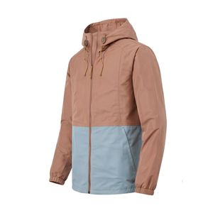 <b>Zip</b> <b>Up</b> Breathable High Quality Men's <b>Jacket</b> Poly-Cotton Windbreaker Hooded Casual Outdoor Sports Lightweight Spring <b>Jackets</b> - Product Image 5