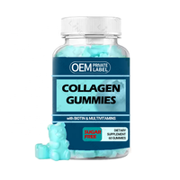Vitamines Supplément Collagène Biotine Kératine Gommes pour la Croissance des Cheveux Ongles Vegan Biotine Gummies Avec Collagène