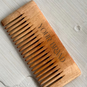 Natural Handmade Thick Hair Neem Wood <b>Wide</b> Tooth Detangling <b>Comb</b> Eco Choice - Product Image 1