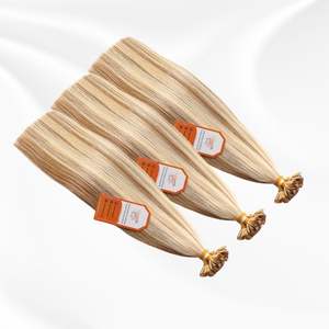 Extensions de pointes plates à la kératine Vague noire naturelle Pas de perte d'enchevêtrements Prix de gros Livraison dans le monde entier Cheveux vietnamiens bruts - Product Image 1