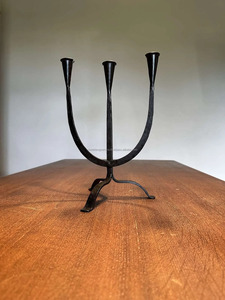 Elegant Metal <b>Black</b> <b>Candlestick</b> Wrought Iron Standing Type Metal <b>Holder</b> for Three Christmas Candles Other Candle <b>Holders</b> Candle - Product Image 4