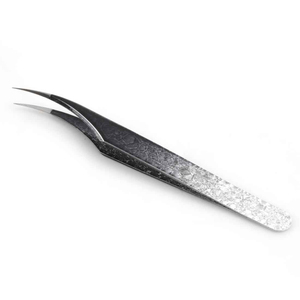 Pince à cils professionnelle en acier inoxydable à pointe fine pour extensions de cils – Outil d'extension de cils 766 - Product Image 2