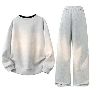 Conjunto de Sudadera Estilo Japonés, Talla Grande, Primavera/Otoño 2026, Conjunto Deportivo Casual de Dos Piezas para Hombre, 100% Algodón - Product Image 2