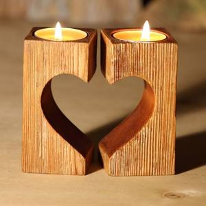 Round Wooden <b>Tea</b> <b>Light</b> Holder With Mandala Design For Home Decoration - Product Image 3