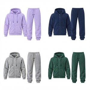 Men Fleece Tracksuit Soft Warm <b>Jacket</b> and Pants Set for <b>Gym</b> Fitness Training Jogging Travel and Casual Daily Wear - Product Image 4
