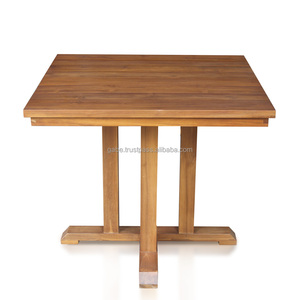 Modern Design Square Solid Wood <b>Foldable</b> Teak <b>Garden</b> <b>Table</b> for Outdoor Use Natural Color Mail Packed - Product Image 2