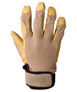 Gants en cuir à doigts entiers, noirs, antidérapants, unisexes, toutes saisons, paume en cuir, idéaux pour l'escalade, l'alpinisme, etc. - Product Image 5
