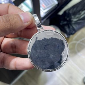 Colgante de aleación chapado en rodio con diamante moissanita redondo VVS, estilo clásico, para regalo unisex, joyería hip hop. - Product Image 6