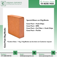 Vente en gros de blocs de 5kg de tourbe de coco coco coco coco pith