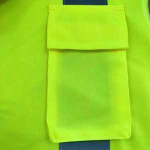 Gilet de sécurité personnalisable ANSI Classe 2 avec logo, imperméable, coupe-vent, grande taille, style décontracté, pour l'été et l'hiver, avec boutons décoratifs - Product Image 3