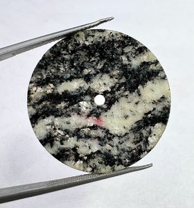 Natural <b>Black</b> Dendritic Agate <b>Watch</b> Dial Round Gemstone Dial with 2 mm Center Hole Custom Stone <b>Watch</b> Face Parts 1 mm thickness - Product Image 5