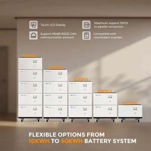 Stockage d'énergie domestique Utilisation domestique Batterie au lithium-ion 51,2 V 48 V 1000 Ah Pack de batteries 50 kWh 40 kWh 30 kWh Empilable Batterie Lifepo4 avec BMS - Product Image 6