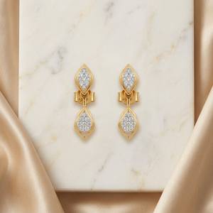 Best Quality Moissanite Engagement <b>Earrings</b> For Women Designed For Engagement Ceremonies Wedding Functions For Sale - Product Image 3