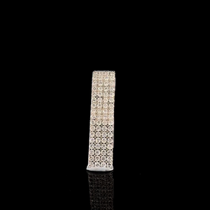 Pince à cravate en diamant, argent sterling 925, moissanite taille ronde, accessoire élégant, design raffiné, brillance intemporelle, style formel - Product Image 1