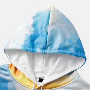 Sudadera con Capucha para Hombre SINEWY SPORTS, Estampado de Campo de Girasoles, Transpirable, 100% Algodón, Estilo Urbano Informal con Bolsillo Canguro, Invierno - Product Image 4