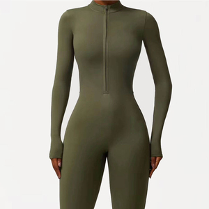 <b>Women</b> Sleeveless Shaping Compression Romper V Neck Workout <b>Bodysuit</b> Stretch Yoga Jumpsuit Breathable Quick Dry Fitness Gym - Product Image 4