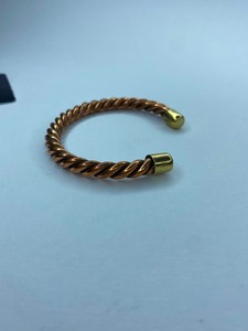 Handmade Brass <b>Copper</b> Gold Plated Vintage Cuff <b>Bracelet</b> Manufacturer India Custom Wholesale Jewelry Factory for Wedding Occasion - Product Image 2