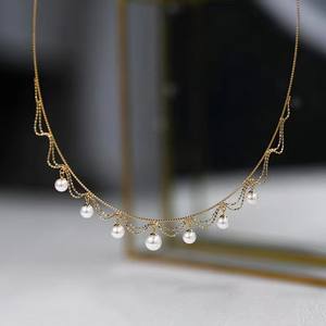 Collar de Alta Calidad Estilo Vintage con Perla de Agua Dulce en Forma de Gota, Diseño Versátil con Cuentas de Mijo, Estilo Ins - Product Image 3