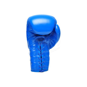 Custom Leather Boxing Gloves with UV Protection and Adjustable Wrist <b>Strap</b> for Active Training - Product Image 2