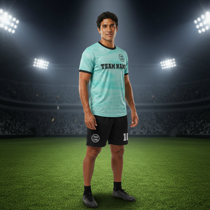 Camisetas de Fútbol Reversibles para Hombre, Estampadas, de Manga Corta, de Poliéster, Antibacterianas, Transpirables, de Secado Rápido, para Entrenamiento Deportivo - Product Image 3