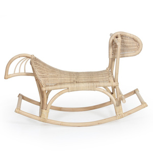Juguetes de ratán para niños, caballo balancín tejido a mano, juguete de equilibrio para niños, juguete de desarrollo infantil - Product Image 1