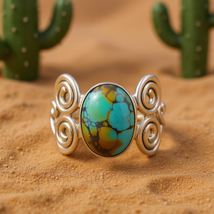 <b>Turquoise</b> Fashion <b>Ring</b> 5.9 Grams Weight - Product Image 3