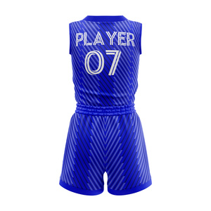 Ensemble d'uniformes de basketball personnalisés sublimés, col en V, sans manches, en polyester respirant, unisexe adulte, toutes saisons, coupe athlétique - Product Image 6