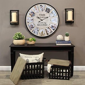 Reclaimed Wood wooden <b>wall</b> clocks and <b>desk</b> clocks OEM Custom Wholesale | Aqdus Saleem India - Product Image 3
