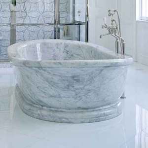 Desagüe de Bañera Independiente de Mármol Natural Ecológico Europeo con Prevención de Retención de Cabello para Uso en Interiores de Villas y Baños - Product Image 1