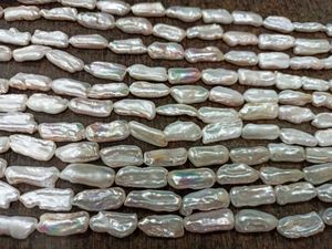 Perles naturelles rectangulaires en forme de nuget de 15 à 20 mm, vendues par brin de 16 pouces - Product Image 2