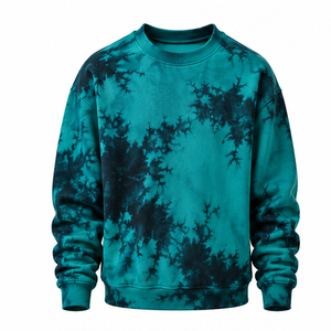 Sudadera Tie Dye de algodón grueso con forro polar, cuello moderno y suave, costuras textiles y cintura elástica, ideal para pedidos por contrato. - Product Image 1